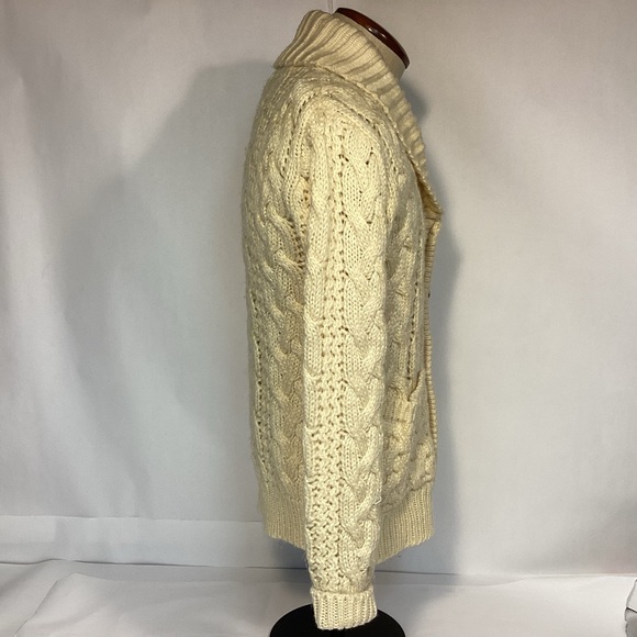 Vintage CollAgeman Shawl Collar Cardigan Sweater Unisex Womens size medium - Picture 3 of 6